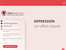 Tablet Screenshot of ifightdepression.com